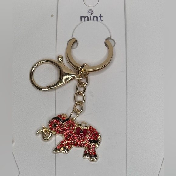 BAG CHARM Sparkling Fancy Elephant Keychain Collection - Picture 2 of 6
